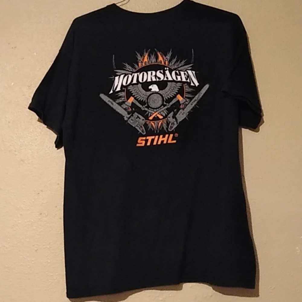 Stihl Motorsägen T shirt, Size L.